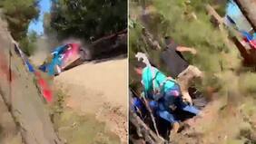 Impactante video: Auto del Mundial de Rally Chile atropella a una mujer en violento volcamiento