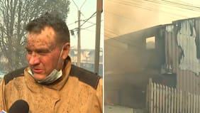 Vio su casa quemada y tomó heroica decisión: bombero perdió todo mientras combatía incendio y quedó solo con su uniforme