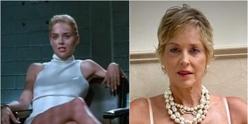 Sharon Stone recreó icónica escena de Bajos Instintos a los 66 años y en ropa interior