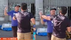 Notero de Tu Día es agredido en vivo por comerciante de Meiggs: lo amenazó con un palo