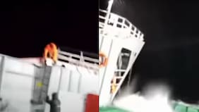 Video muestra compleja emergencia en barcaza que perdió propulsión en conocida ruta del sur del país
