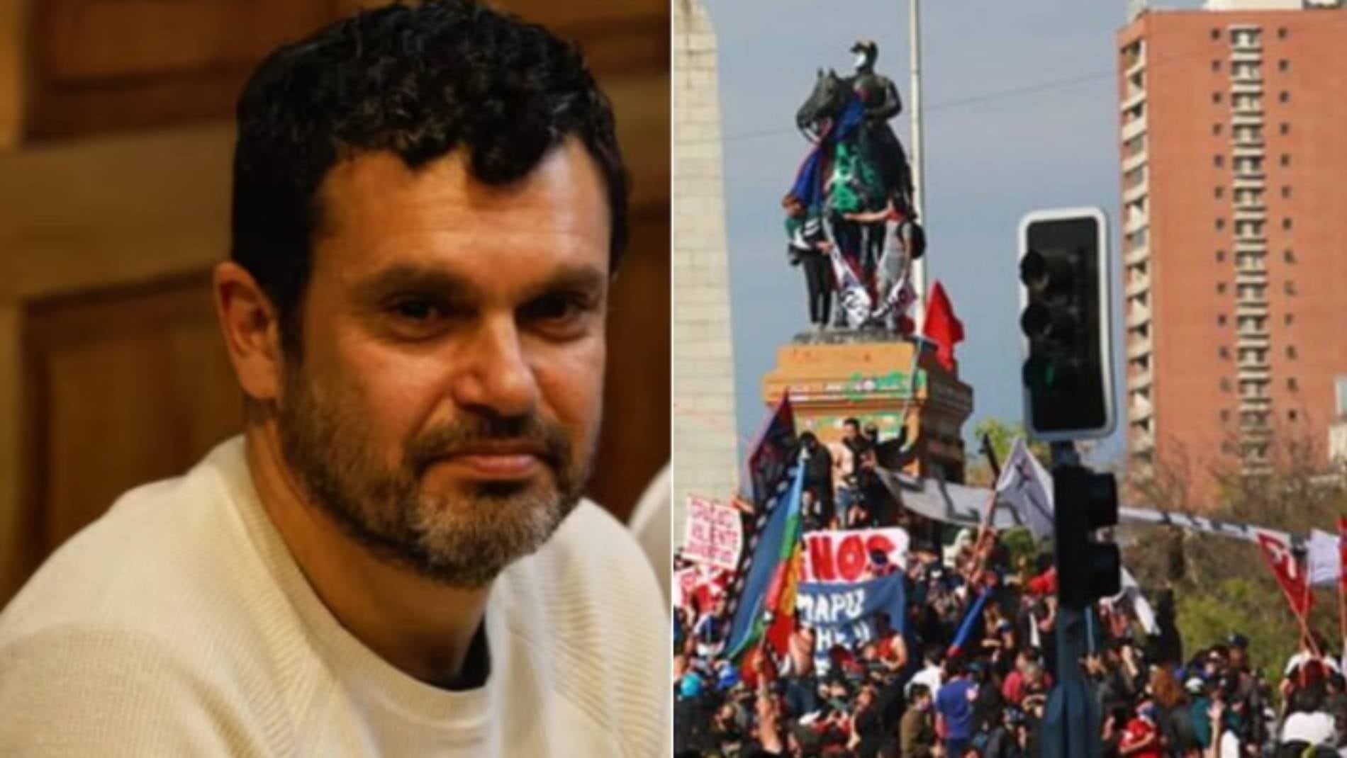 “Habrá que levantarse...”: diputado Bassa apaga el fuego con bencina y comparte enigmático video de “Plaza Dignidad”