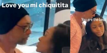 Marcelo Ríos y su polola Christin Chelsea en fotos que el ex tenista comparte en Instagram.