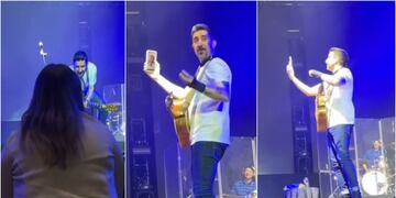 Alex Ubago interrumpió concierto en Chile para hacer emotiva videollamada a fan hospitalizada
