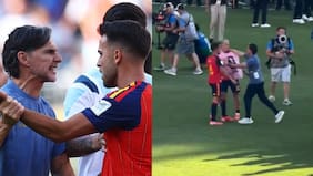 “Mi intención era separar”: tras manotazo a Dani Olmo, ayudante de Argentina pidió disculpas