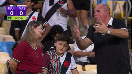 La increíble escena de un matrimonio discutiendo en clásico del Maracaná mientras su hijo llevaba una camiseta mitimiti