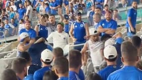 Hinchas de Cruzeiro estallan y protagonizan feroz pelea tras histórica derrota ante la UC: debieron ser separados