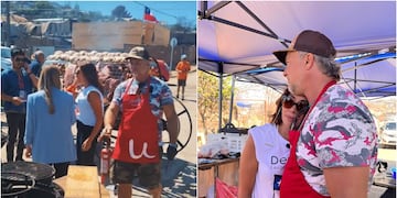 Bernardo Borgeat hizo asado para 1000 damnificados en Viña