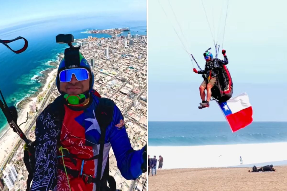 Ensayaba emotiva actividad para el “18″: Conmoción por trágica muerte de parapentista en Iquique