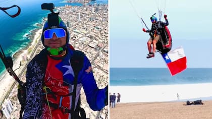 Ensayaba emotiva actividad para el “18″: Conmoción por trágica muerte de parapentista en Iquique