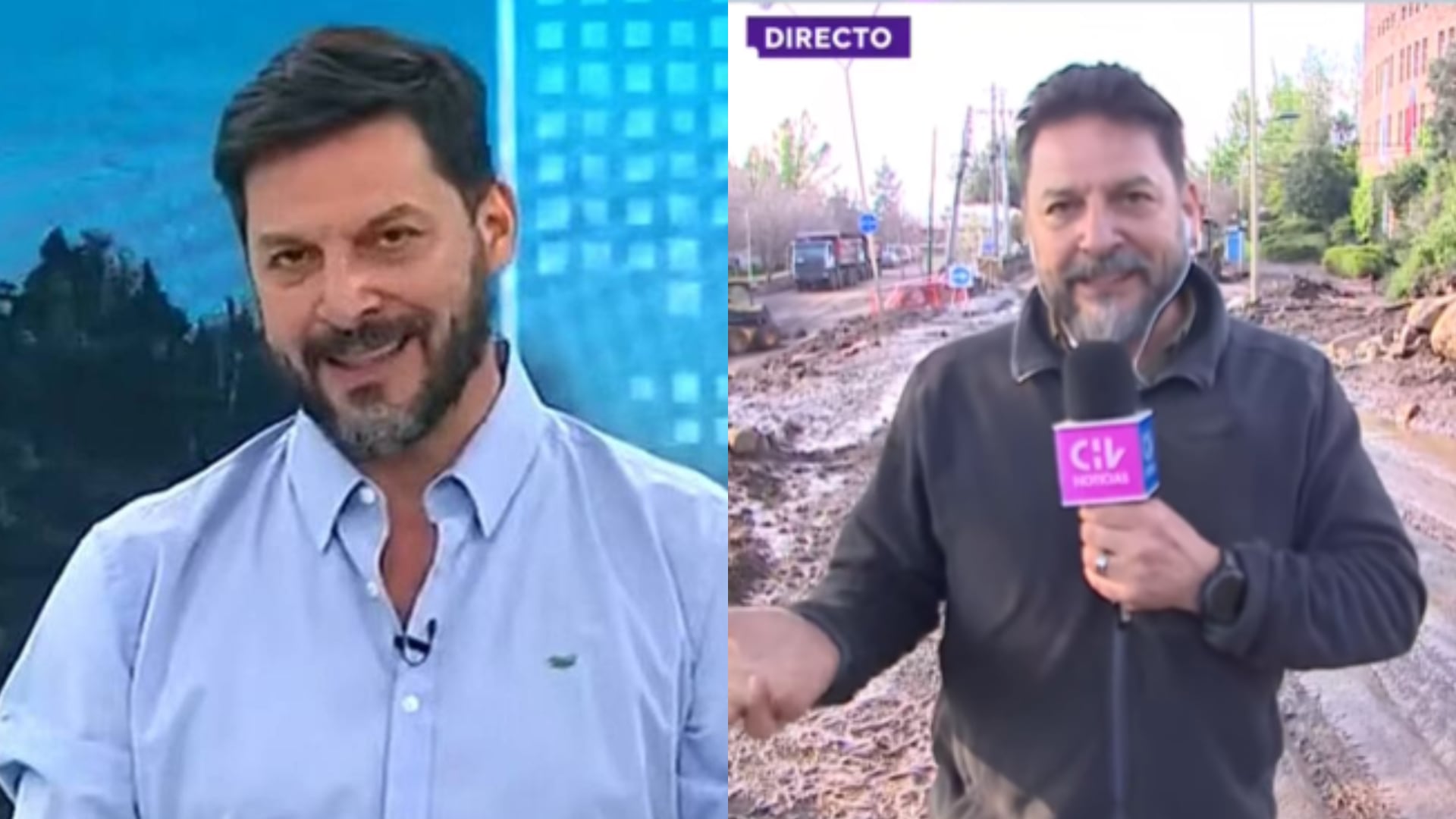 Rafael Cavada reapareció en CHV: fue parte de la cobertura del aluvión