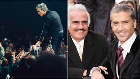 “En el cielo sigue siendo el rey”: la emotiva pancarta en Viña con que Alejandro Fernández recordó a su papá