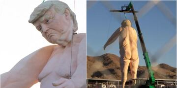 Escultura de Donald Trump desnudo en Las Vegas indigna a miembros del Partido Republicano
