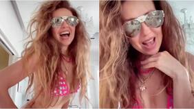 “La envidia les corroe, ella solo brilla”: video viral de Thalía en diminuto bikini divide a sus seguidores