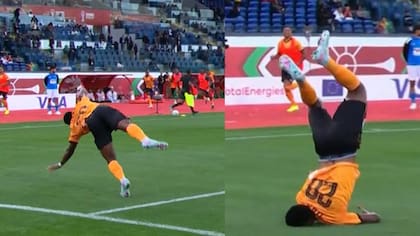 Jugador sufrió fuerte caída durante celebración: podría quedar fuera de la Copa Africana de Naciones