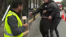 “¡¿Esa hu.. querías?!“: chofer se descontrola en vivo, carga contra Gino Gosta y hace grave amenaza frente a Carabineros