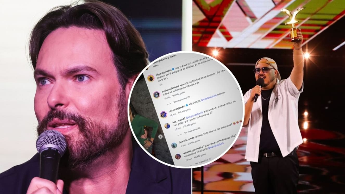 Sin piedad y cobrándole por sus dichos: Chilenos colapsaron el Instagram de George Harris tras éxito de Esteban Düch en Viña