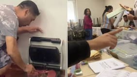 La imagen más viral de las elecciones: presidente de mesa sorprendió al armar asado en pleno centro de votaciones