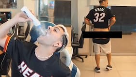 Salió a potope y comió talco: Streamer Coscu se volvió loco en transmisión