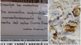 Heladería argentina suspendió venta del helado de sabor “Crema Rusa” en apoyo a Ucrania y generó risas en la web