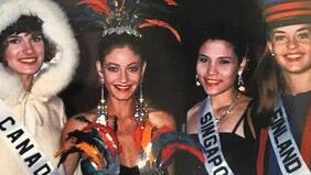 Marcela Vacarezza desclasificó inédita imagen de su paso por el Miss Universo