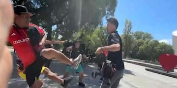 Hinchas de Colo Colo en Mendoza