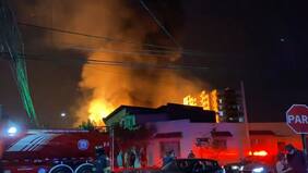 Explosión entre camiones con cilindros de gas provocó un gran incendio en La Cisterna