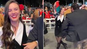 “Qué hermosura, qué fineza”: A falta de Boric, Camila Vallejo dejó la escoba con feroz pie de cueca