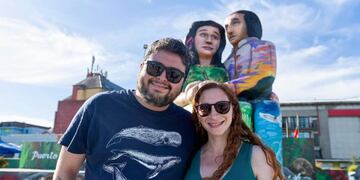 Luis Slimming y su esposa