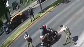 Persecución terminó con dos polis heridos en Providencia