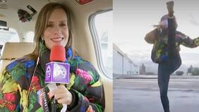 El improvisado boloccazo de Diana en plena cobertura del eclipse