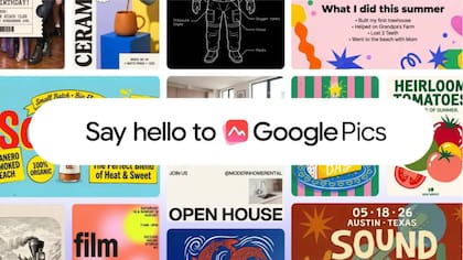 Google lanza Pics, su nueva herramienta con inteligencia artificial para competir con Canva y Adobe en diseños