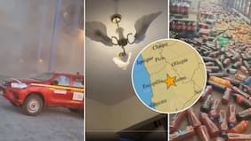 “¡Esto es un terremoto!“: Surgen impactantes videos del fuerte sismo que remeció al norte de Chile