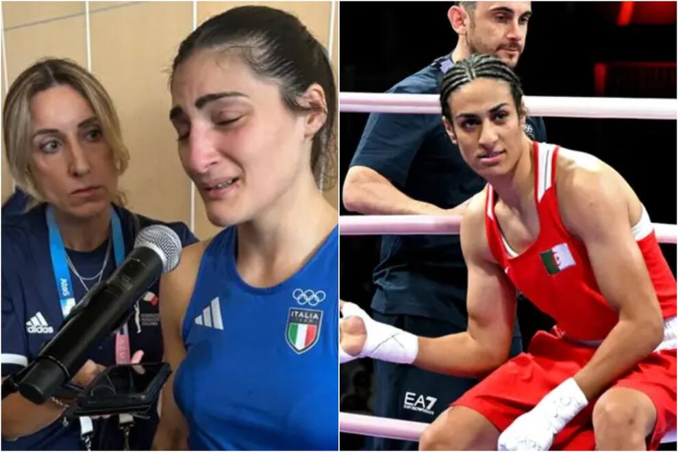 Italiana Boxeando Escándalo en boxeo femenino en París 2024: italiana duró 47 segundos ...