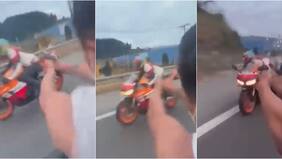 Impactantes imágenes: video muestra a hombre disparando a un motociclista en plena ruta en Coronel