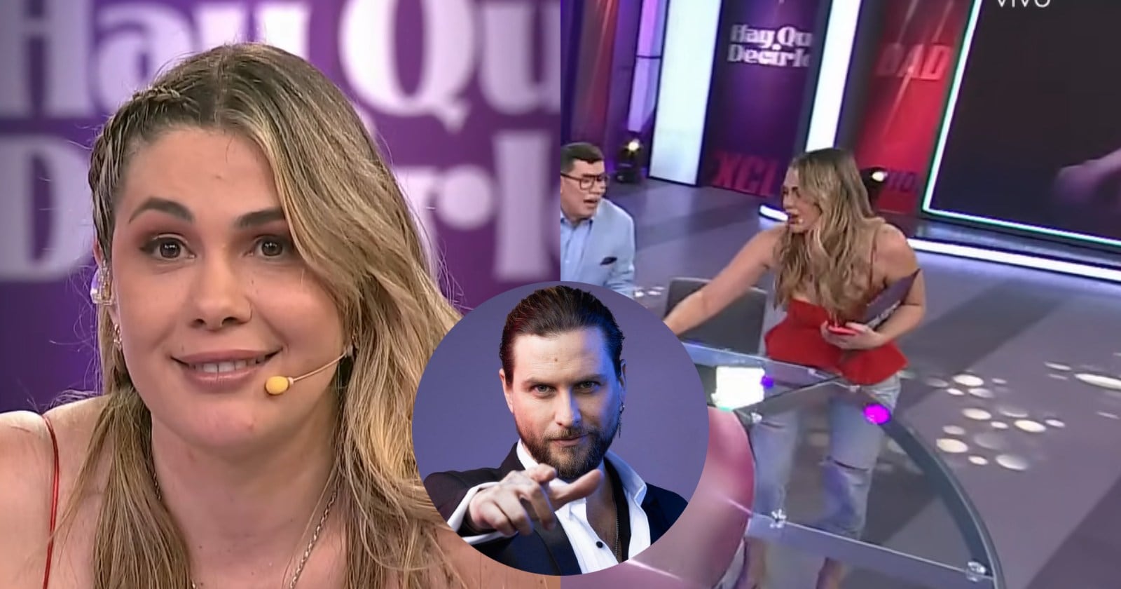 Se puso nerviosa: Laura Prieto quiso dejar el estudio cuando le preguntaron por supuesto romance con Jean Philippe Cretton