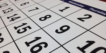 Calendario. Foto Pixabay.