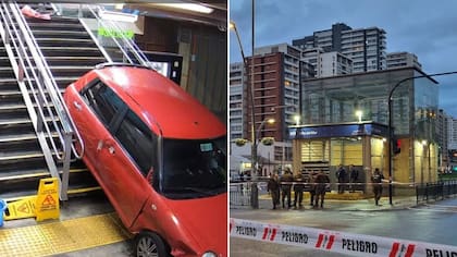 Horror en Viña: Un muerto y varios heridos por caída de un auto en estación de tren
