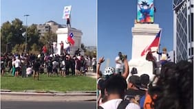 Goku en Plaza Italia: el homenaje de los chilenos a Akira Toriyama