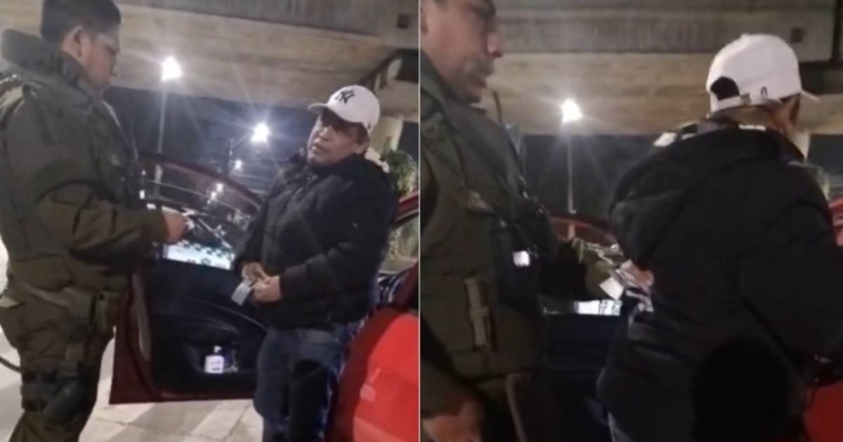 “10 pa’ usted y 10 pa’ mí”: graban a chofer venezolano que le ofreció insólito trato a carabinero para zafar de control - La Cuarta
