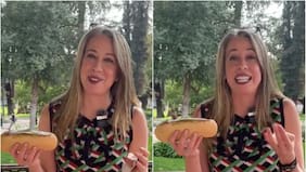 Embajadora gringa conoció los completos mojados de Talca