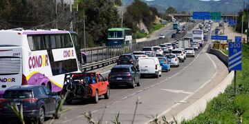 Salida vehicular por ruta 68 en fiestas patrias