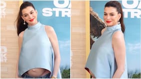 Anne Hathaway respondió a insólito rumor sobre su embarazo: “Pelo falso, pancita real”