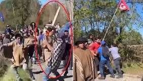 Usó motosierra, pero terminó lesionado y detenido: detalles tras batalla campal en cortejo fúnebre de pareja de machi