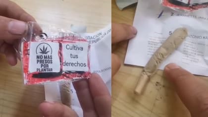 Dejan cigarrillo de marihuana al interior de un voto: vocales reaccionaron sorprendidos