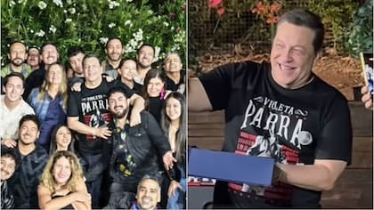 Con un asado y un llamativo regalo: la cena de despedida de Julio César Rodríguez con sus compañeros de CHV