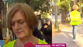 "¡Salgan de acá!": el sorpresivo escape de Evelyn Matthei tras ser abordada por noteros de matinal mientras dirigía el tránsito