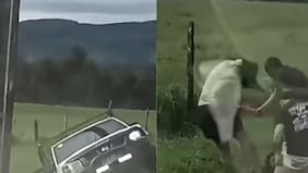 Persecución ciudadana terminó con camioneta accidentada y ladrón lesionado tras ser usado como saco de boxeo en Valdivia