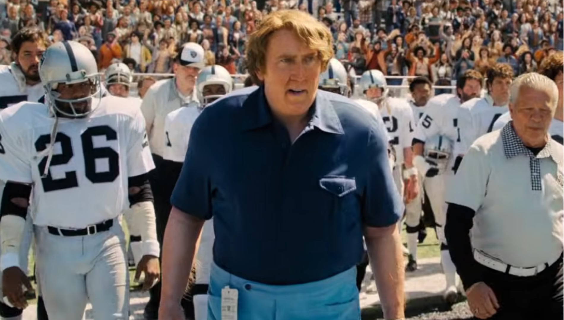 Nicolas Cage sube de peso y se transforma en John Madden en el primer tráiler de la película sobre la leyenda del fútbol americano