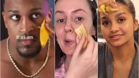El extraño fenómeno viral de la cáscara de plátano para el rostro: ¿Por qué los influencers la usan?